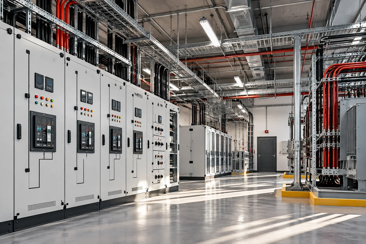 Endüstriyel elektrik panoları ve kablo altyapısı, temsili sektör görseli